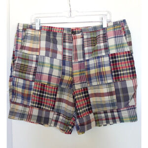 Polo Ralph Lauren Shorts Mens XXL Multicolor Classic Fit 6 Inch Patchwork Madras